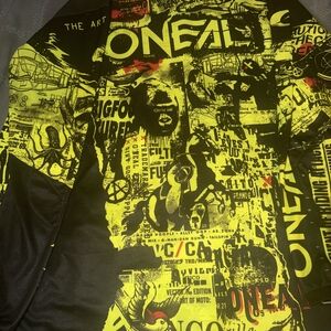 O'NEAL Men’s Black and Neon Yellow Graphic Jacket